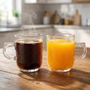 Ver imagem 2 de Jogo Copos de Vidro Caneca Xícara de 250ml Conjunto Kit 6pçs