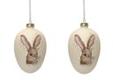 Ver imagem 1 de Ovo de Pascoa Delicate em Vidro Decorativo - 10cm C/2