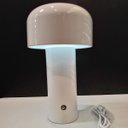 Ver imagem 3 de Luminária de Mesa de Metal Branco 20x12x12cm Abajur Decoração Iluminação Quarto