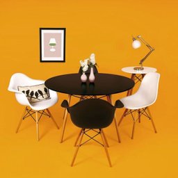 Mesa Eiffel Mor 1,20M Preta - 7