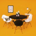 Ver mais imagens de Mesa Eiffel Mor 60cm Preta