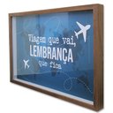 Ver imagem 1 de Quadro Cofre Porta Objetos Viagens TaColado Moldura Madeira