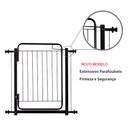 Ver imagem 2 de Portao Grade Pet de Seguraça Proteção para Criança 109 a 114:preto