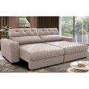 Ver imagem 1 de Sofá Retrátil e Reclinável 3,15m Molas Ensacadas Cama inBox Style Thermo Gel Linho Bege Claro