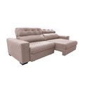 Ver imagem 7 de Sofá Retrátil e Reclinável 3,15m Molas Ensacadas Cama inBox Style Thermo Gel Linho Bege Claro