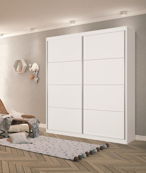 Guarda-Roupa Roupeiro Premium Luxo Infanto Juvenil Branco | MadeiraMadeira
