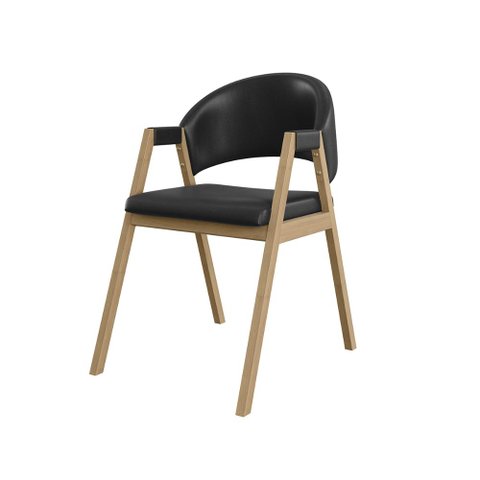 Cadeira Mesa de Jantar Suellen Estofada Reforçada - Balaqui Cor:preto