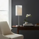 Ver imagem 1 de Abajur Luminaria de Mesa Clássico Redondo Elegante Interruptor Decoração Casa Sala Quarto Escritório