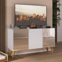 Ver imagem 2 de Rack Tv até 32 Polegadas Retrô com Espelhos Mp1078 Branco Natural