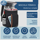 Ver imagem 5 de Bolsa Mochila Térmica Viagem Passeio Impermeável
