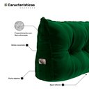 Ver imagem 5 de Almofada para Cabeceira Encosto Apoio Lombar Spot 90cm com Porta Celular Veludo - Desk Design