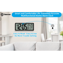 Ver imagem 6 de Relógio de Parede Digital Grande Wallarge de 14,5 '' Operado por Bateria com Números Enormes - Preto