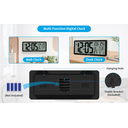 Ver imagem 5 de Relógio de Parede Digital Grande Wallarge de 14,5 '' Operado por Bateria com Números Enormes - Preto