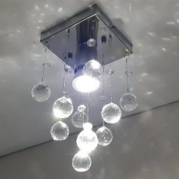 Lustre De Cristais Legítimos Soquete normal de rosquear e 25 Cm Altura - 1