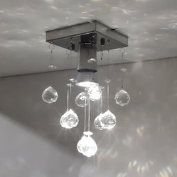 Lustre De Cristais Legítimos Soquete normal de rosquear e 25 Cm Altura - 2