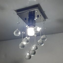 Lustre De Cristais Legítimos Soquete normal de rosquear e 25 Cm Altura - 4