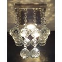 Ver imagem 2 de Lustre de Cristal Acrílico Alto Brilho 14x14 Cm 25 Cm
