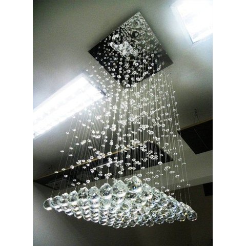 Lustre de Cristal Legítimo Pé Direito Duplo 1,50 Alt