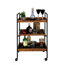 Ver imagem 4 de Carrinho Barzinho Para Servir Cantinho Café Chá Adega Bar Aparador Adega Bebidas Decoração Copos Sal