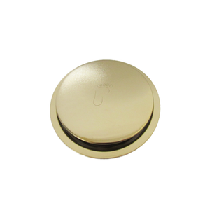 Ralo Inteligente Click Dourado Redondo 10x10cm - By Fineza