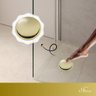 Ralo Inteligente Click Dourado Redondo 10x10cm - By Fineza - 2