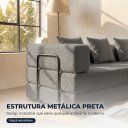 Ver imagem 6 de Sofá Cama 3 Lugares na Caixa 190 cm Capri Bouclê B05 - D'Rossi
