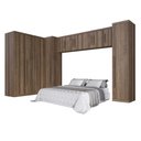 Ver imagem 1 de Guarda Roupa Modulado Dallas 7 Módulos 11 Portas de Bater 3 Gavetas