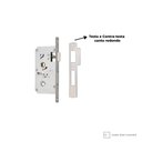 Ver imagem 5 de Fechadura Pado Concept 407 Cromado Canto Redondo 40mm Banheiro Tranqueta