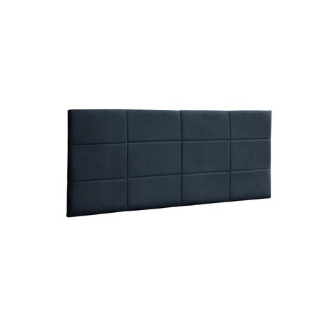 Painel Raissa 138 cm Suede Azul Marinho