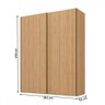 Guarda-roupa Solteiro Veneto 2 Portas 3 Gavetas 100% Mdf Olmo Italiano - Mambel - 4