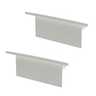 Kit Acessórios Taschibra para Perfil Embutir 0,9x2,4cm Vertex 24 Branco - 1