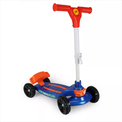 Patinete Infantil 2 em 1 em Pé e Sentado Azul/vermelho - Calesita