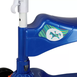 Patinete Infantil 2 em 1 em Pé e Sentado Azul/vermelho - Calesita - 4