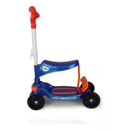 Patinete Infantil 2 em 1 em Pé e Sentado Azul/vermelho - Calesita - 2