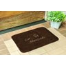 Tapete de Porta Entrada Antiderrapante 68x48 Lar Abençoado Café - 1