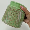 Ver imagem 3 de Vaso Crispin de Cerâmica Verde 13,5x14cm