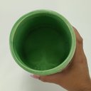 Ver imagem 5 de Vaso Crispin de Cerâmica Verde 13,5x14cm