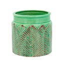 Ver imagem 1 de Vaso Crispin de Cerâmica Verde 13,5x14cm