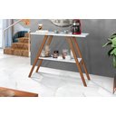 Ver imagem 1 de Aparador Cantinho do Café 80cm com Pés de Madeira Tampo Mdf
