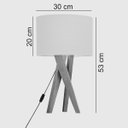 Ver imagem 3 de Abajur Luminária Paris Mesa Sala Quarto Cúpula 53cm