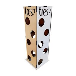 Torre Porta Capsulas Três Corações Mdf Branco [f031] - 1