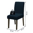 Ver imagem 2 de Conjunto com 4 Cadeiras Estofada Sala de Jantar Trieste Siena Cedro / Chumbo Dobuê