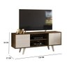Rack Bancada Melissa TV 55 2 Portas Off White Savana Tana Decor Madetec - 4