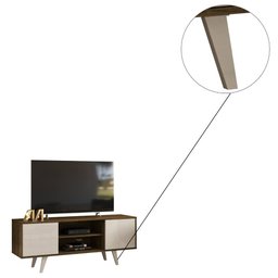 Rack Bancada Melissa TV 55 2 Portas Off White Savana Tana Decor Madetec - 3