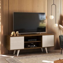 Rack Bancada Melissa TV 55 2 Portas Off White Savana Tana Decor Madetec - 1