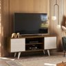 Rack Bancada Melissa TV 55 2 Portas Off White Savana Tana Decor Madetec - 1