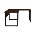 Ver imagem 4 de Mesa em L (Mesa 1,70m + Mesa Auxiliar) - c/ Gavetas - Workstart - Marsala/Preto - 25479