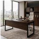 Ver imagem 7 de Mesa em L (Mesa 1,70m + Mesa Auxiliar) - c/ Gavetas - Workstart - Marsala/Preto - 25479