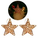 Ver imagem 6 de Kit 4 Estrelas Tridimensional Arabesco Bronze Metalizado 10cm - Magizi