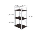 Ver imagem 4 de Estante c/03 Prateleiras Yon 45cm Est.Branca
